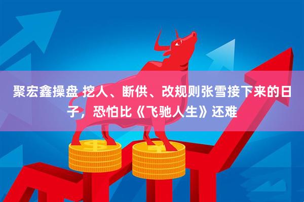 聚宏鑫操盘 挖人、断供、改规则张雪接下来的日子，恐怕比《飞驰人生》还难